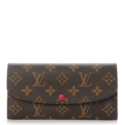Louis Vuitton Monogram Emilie Wallet Fuchsia 1 of 7
