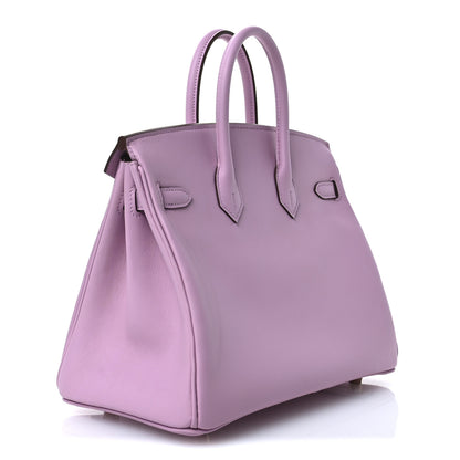 Hermes Swift Birkin 25 Mauve Sylvestre 7 of 19