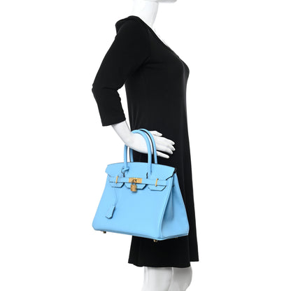 Hermes Epsom BIRKIN 30 Celeste 2 of 13