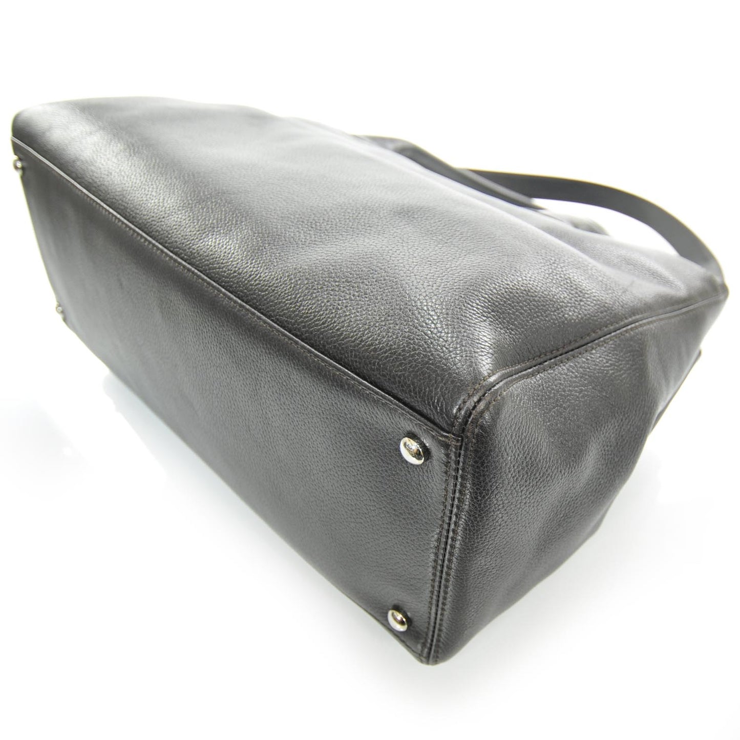 Caviar Cerf Executive Shopper Tote Dark Brown