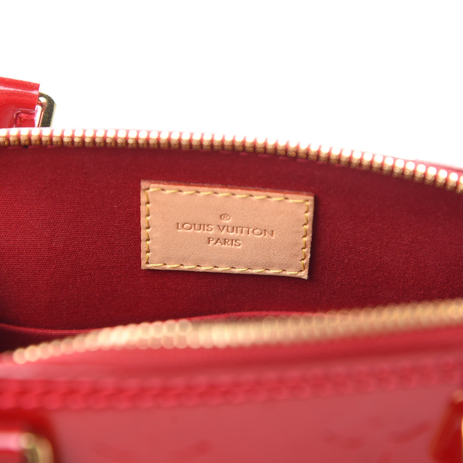 Louis Vuitton Vernis Alma BB Pomme D'Amour 7 of 15