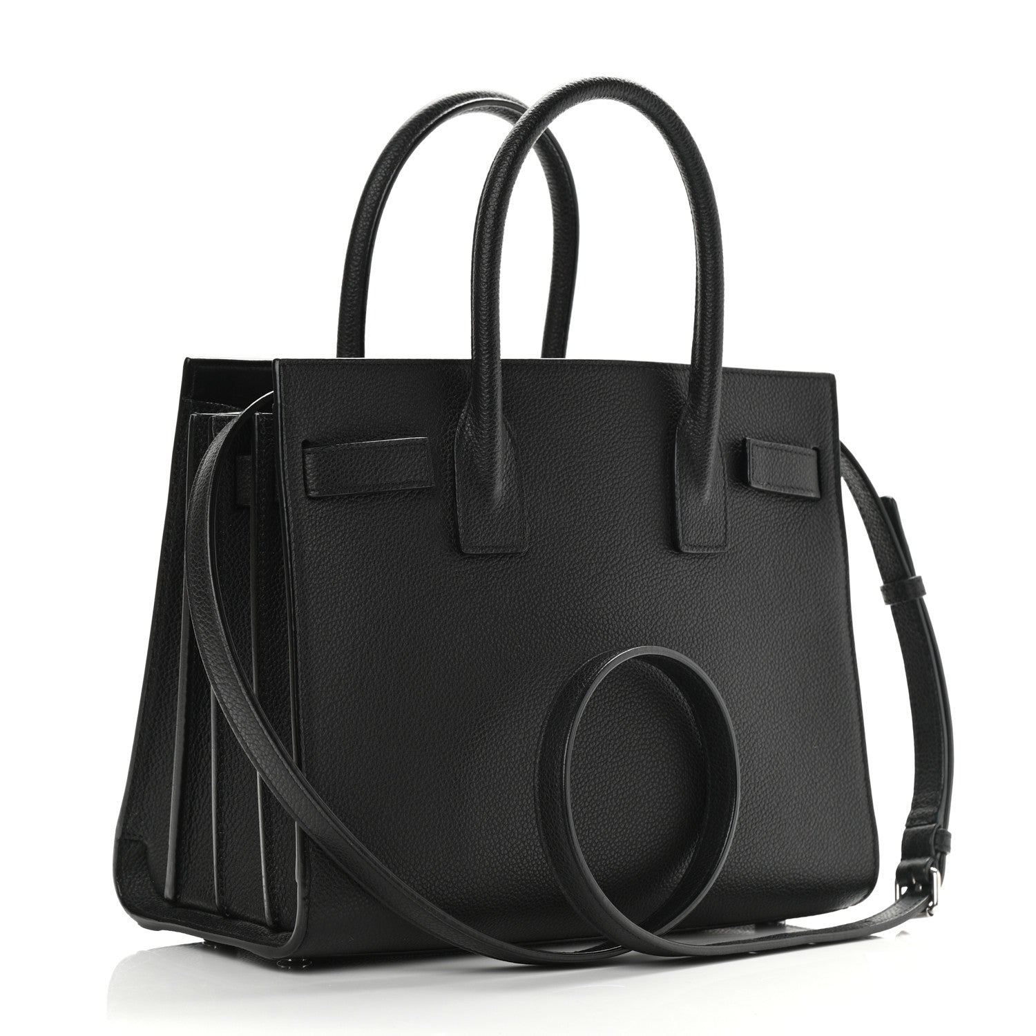 Saint Laurent Grained Calfskin Baby Sac De Jour Black 3 of 9