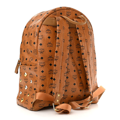 MCM Visetos Medium Stud Stark Backpack Cognac 2 of 14