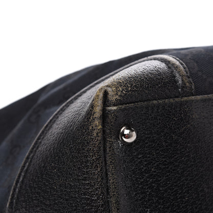 Gucci Monogram Web Large Treasure Boston Tote Black 13 of 25