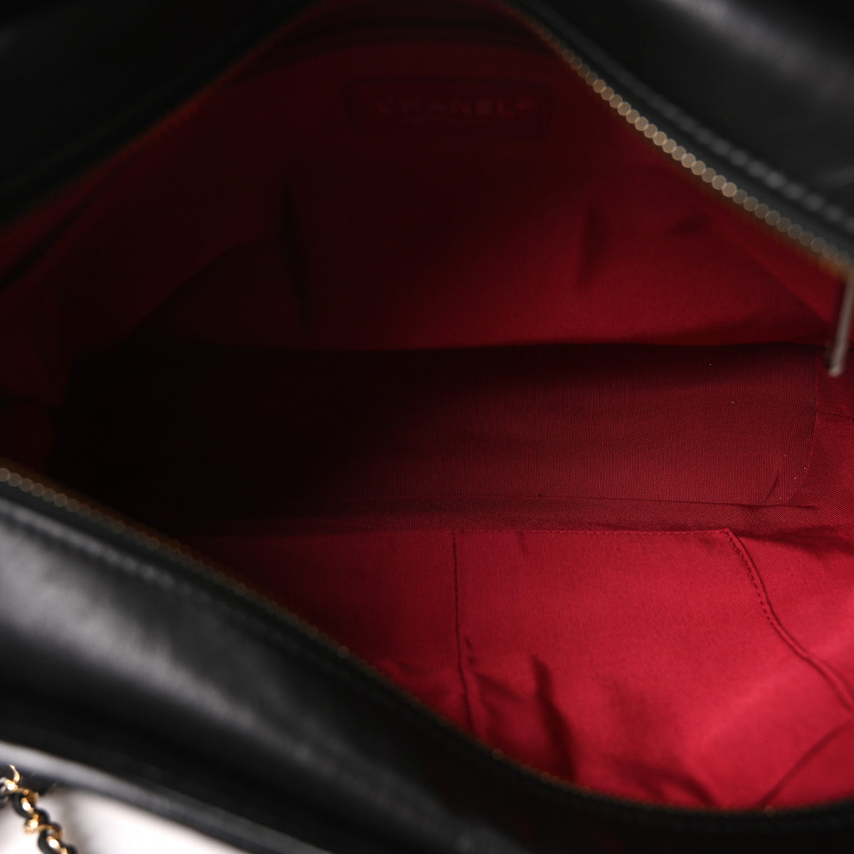 Aged Calfskin Quilted Large Gabrielle Hobo Black