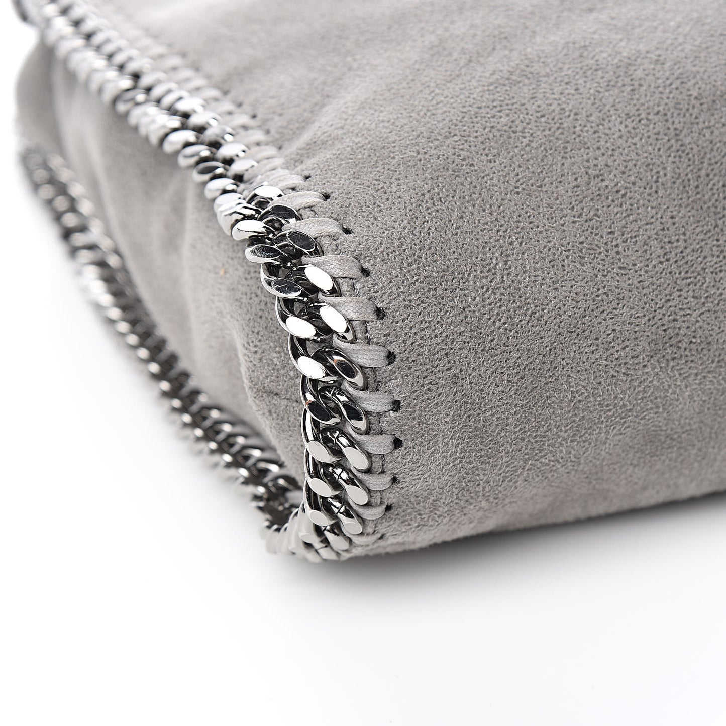Shaggy Deer Falabella Fold Over Tote Grey