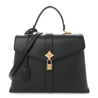Louis Vuitton Grained Smooth Calfskin Rose Des Vents MM Black 1 of 12
