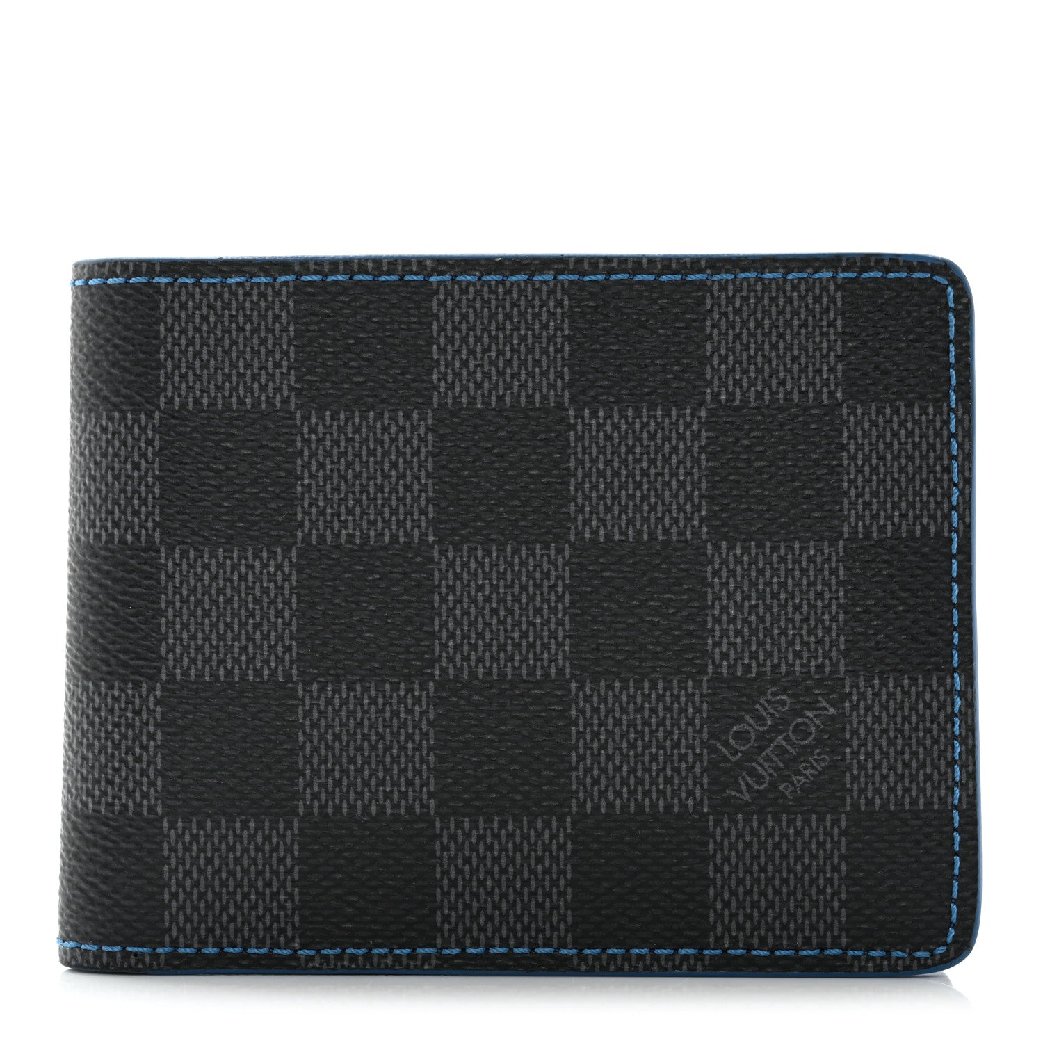 Louis Vuitton Damier Graphite Slender Wallet Blue 1 of 8