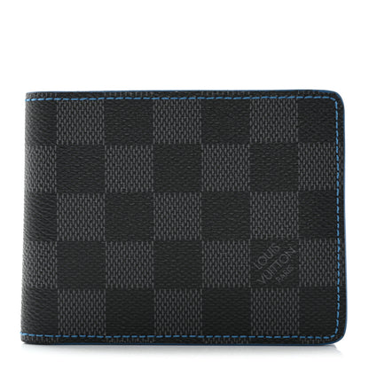Louis Vuitton Damier Graphite Slender Wallet Blue 1 of 8