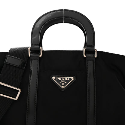 Prada Tessuto Nylon Spazzolato Tote Black 8 of 12