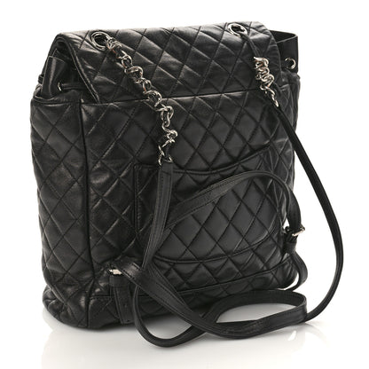 Chanel Calfskin Quilted Large Urban Spirit Backpack Black 3 of 15