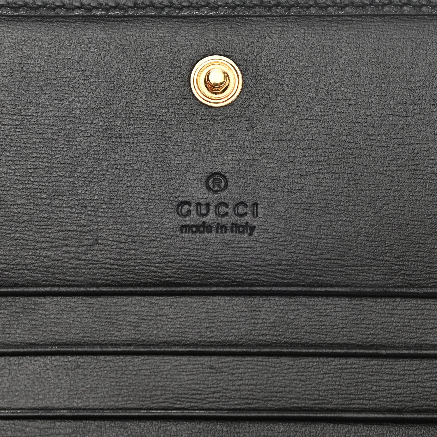 Gucci Boarded Plutone Calfskin Horsebit 1955 Card Case Wallet Black 6 of 8