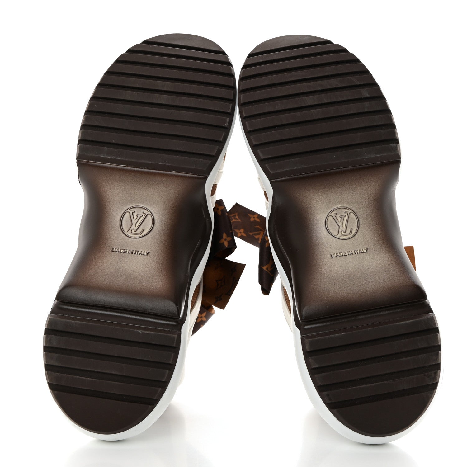 Louis Vuitton Patent Monogram LV Archlight Sneakers 39.5 White Brown 5 of 9