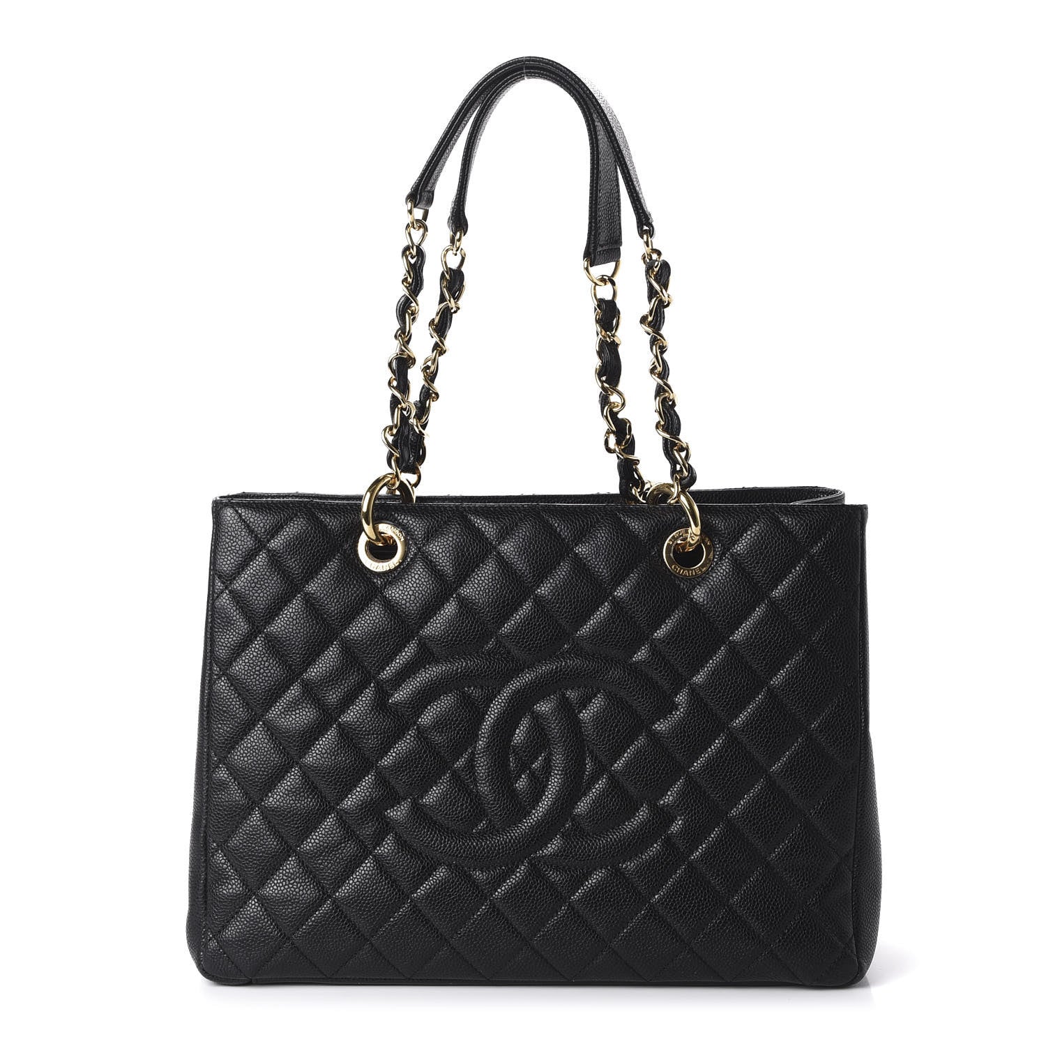 Chanel Caviar Quilted Grand Shopping Tote GST Black 1 of 11