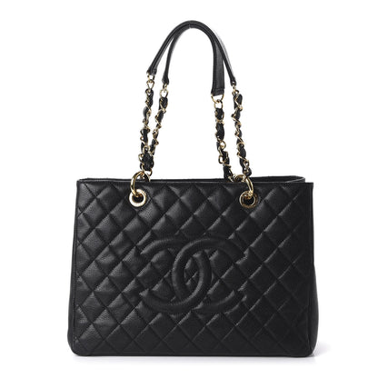 Chanel Caviar Quilted Grand Shopping Tote GST Black 1 of 11