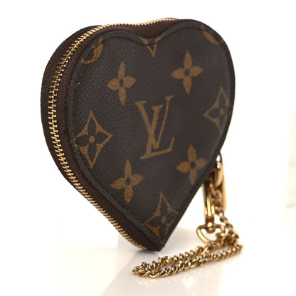 Louis Vuitton Monogram Leopard Coeur Heart Coin Purse Blanc Corail 3 of 7