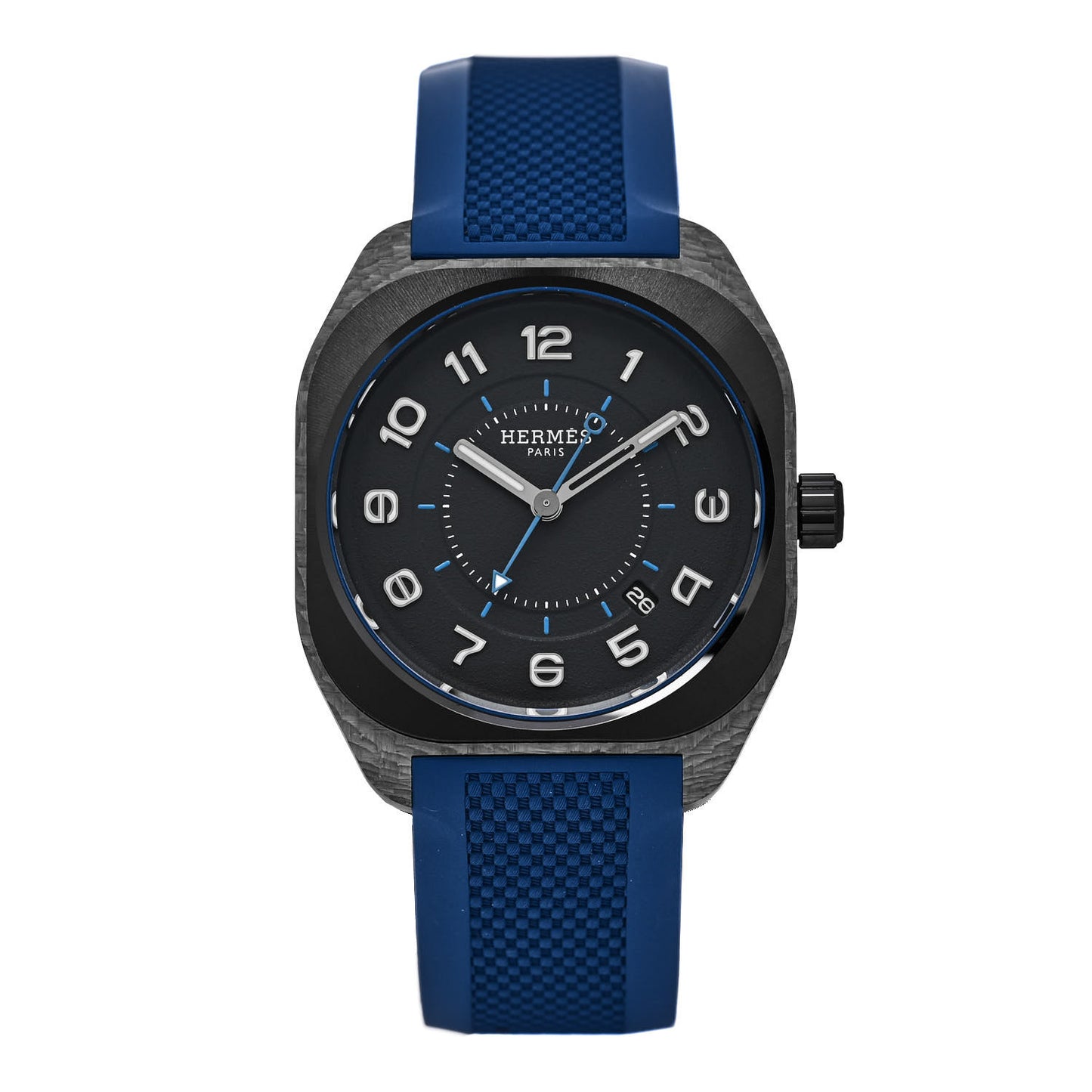 Glass Fiber Ceramic Rubber 39mm H08 Automatic Watch Bleu Abysse