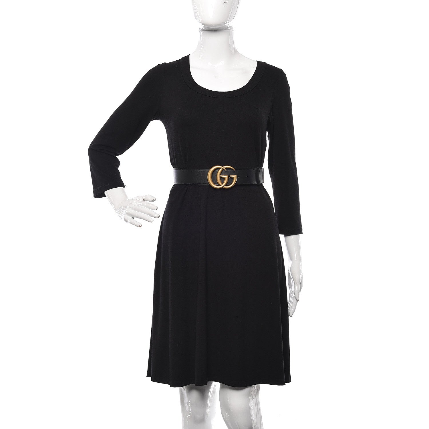 Gucci Calfskin Double G 40mm Belt 80 32 Black 2 of 6