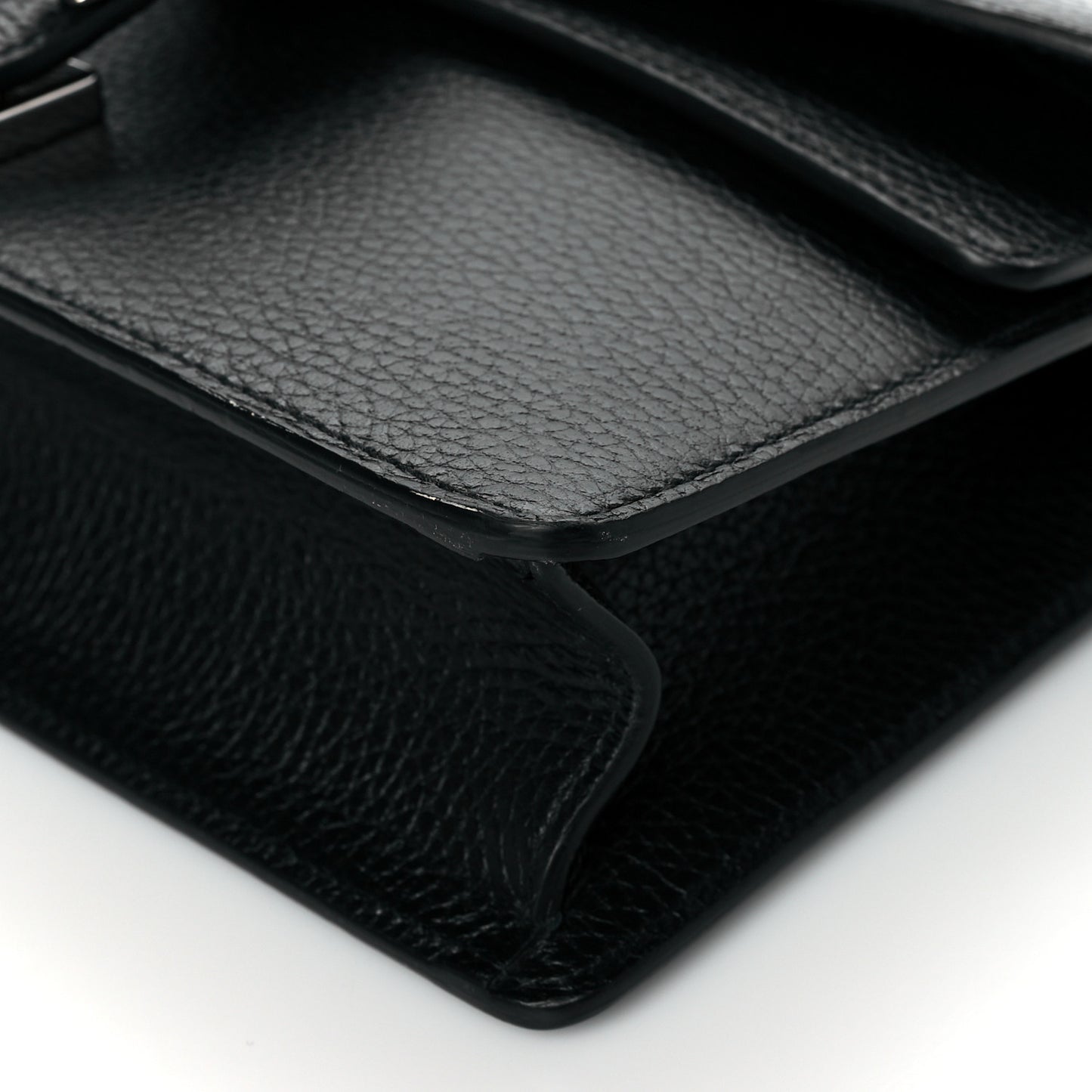 Dollar Calfskin Enamel Small Dionysus Shoulder Bag Black Electric Blue