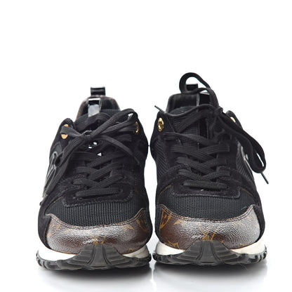 Louis Vuitton Suede Monogram Run Away Sneakers 36 Black 2 of 8