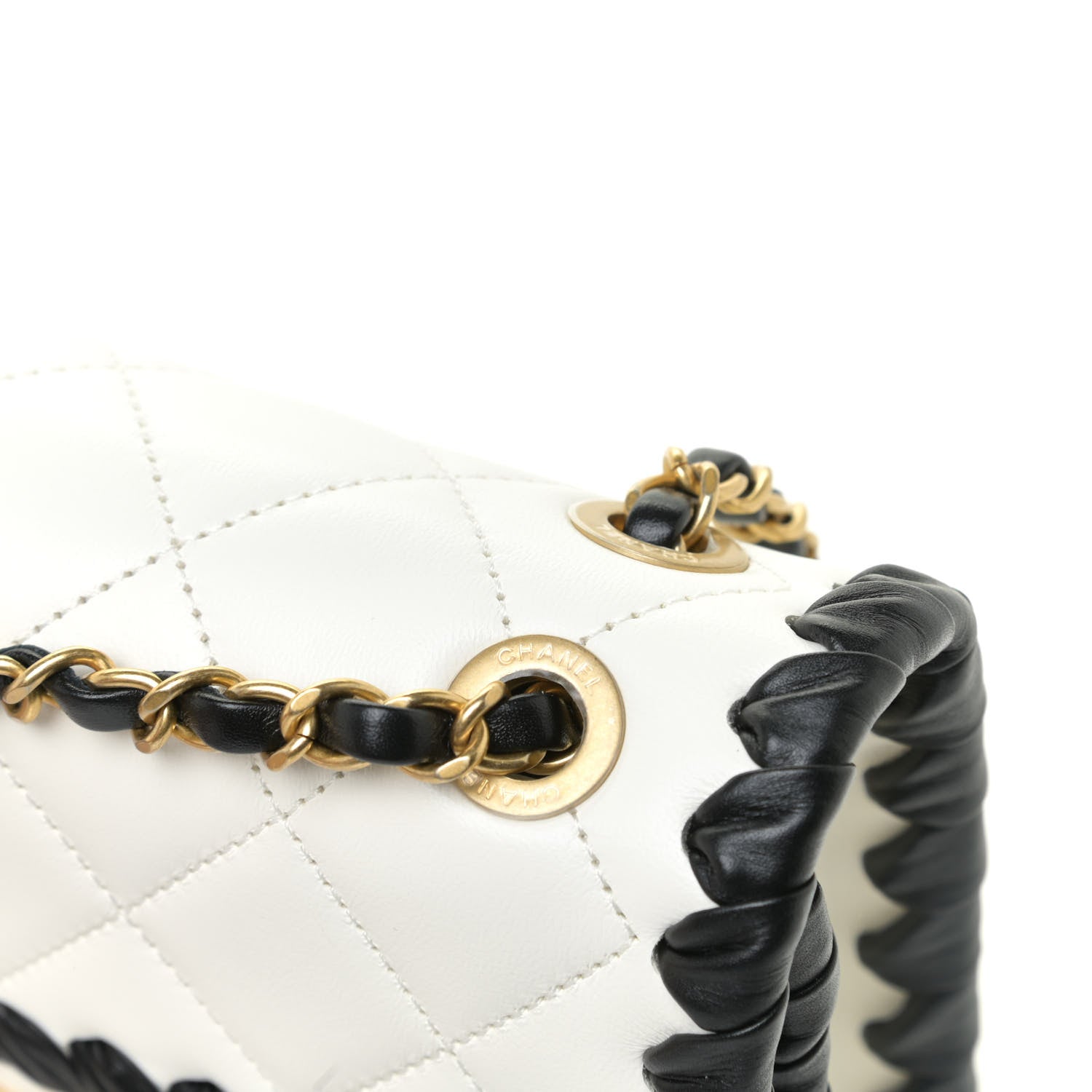 Chanel Braided Calfskin Mini My Own Frame Flap White 13 of 16