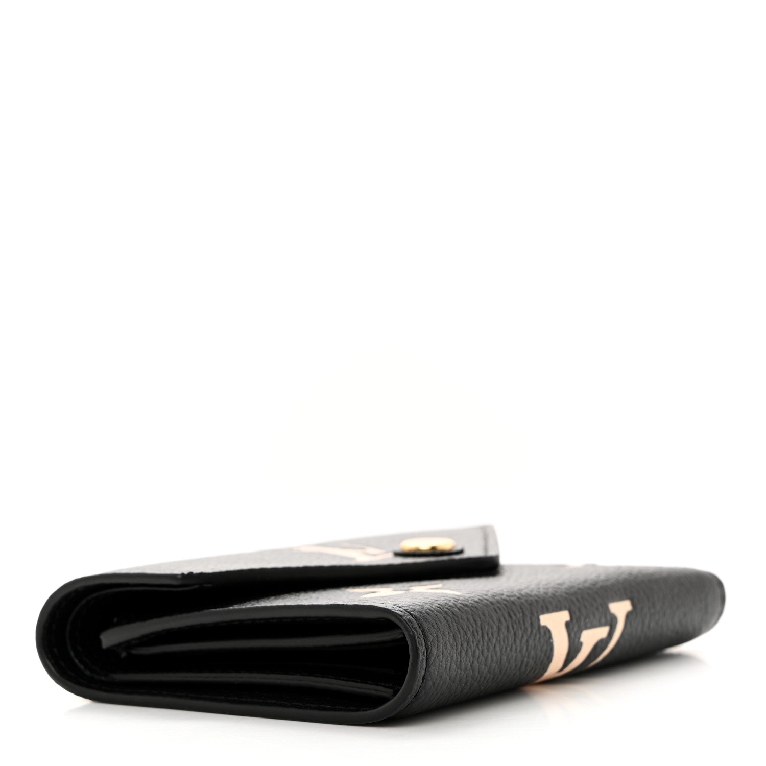 Louis Vuitton Empreinte Monogram Giant Victorine Wallet Black Beige 4 of 7