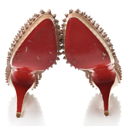 Christian Louboutin Patent Alti Spikes 140 Pumps 40.5 Nude 5 of 16