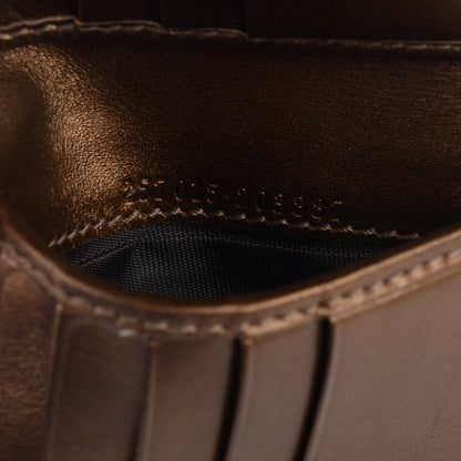 Gucci Metallic Guccissima Dice French Flap Wallet Brown 8 of 8