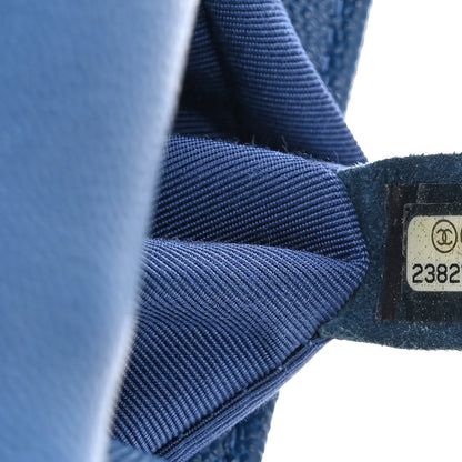 Chanel Caviar Quilted Medium Boy Flap Blue 6 of 12