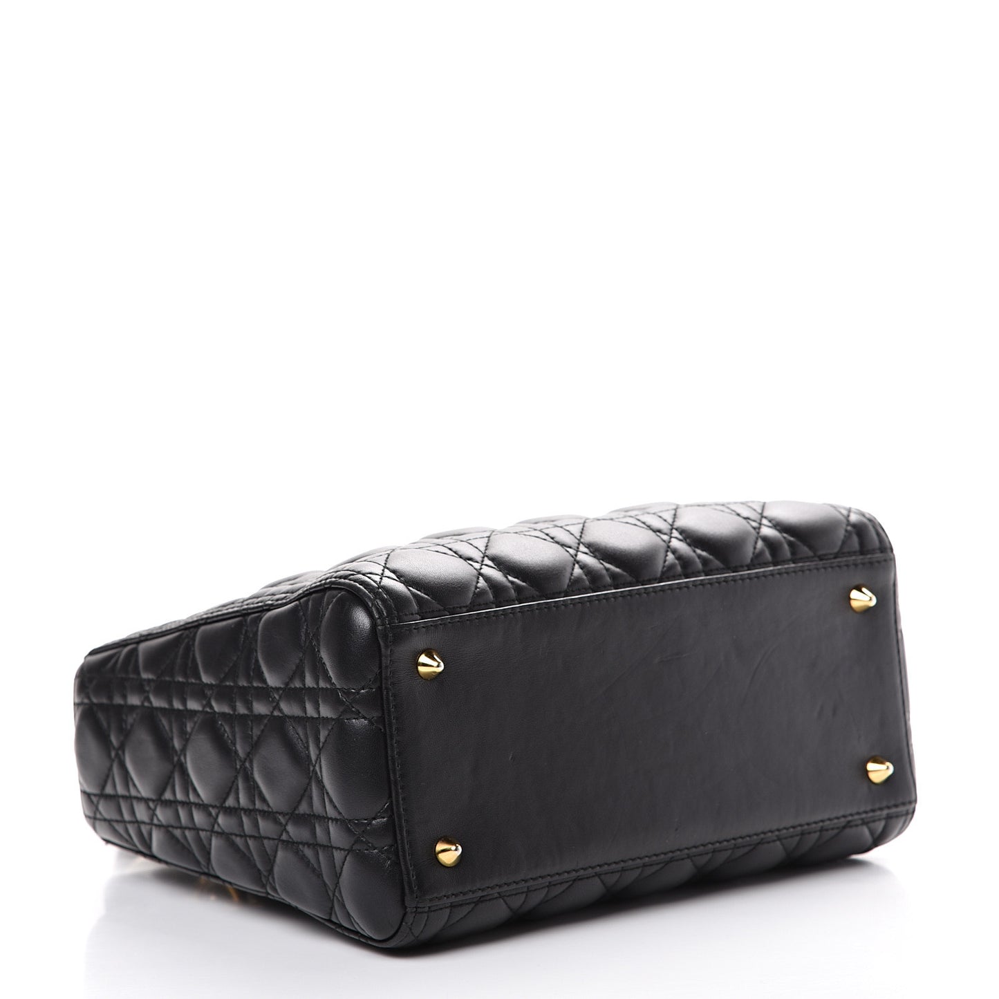 Lambskin Cannage Medium Lady Dior Black