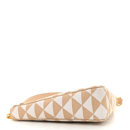 Prada Jacquard Triangolo Symbole Embroidered Mini Triangle Bag Corda Talco 4 of 10