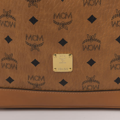 MCM Visetos Small Heritage Drawstring Bucket Bag Cognac 9 of 10