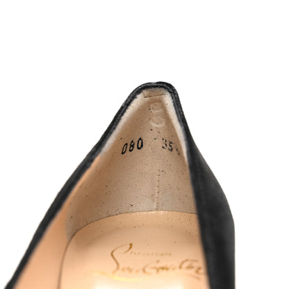 Christian Louboutin Suede Bruges 100 Pumps 35.5 Black 8 of 9