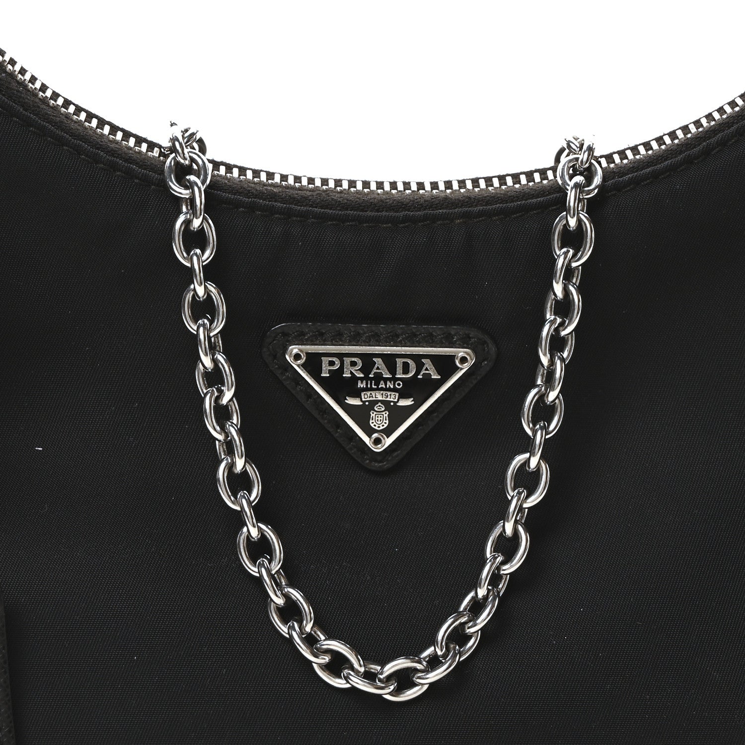Prada Nylon Re-Edition 2005 Shoulder Bag Black 8 of 10