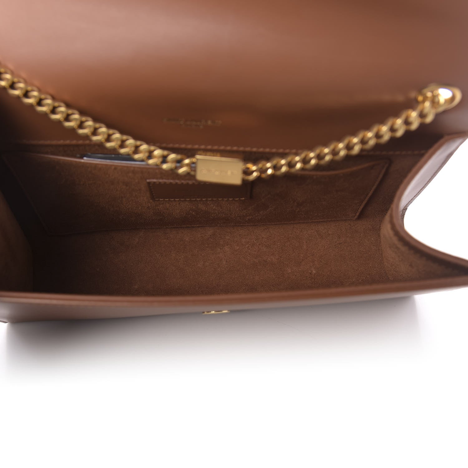Saint Laurent Smooth Calfskin Medium Classic Monogram Kate Tassel Satchel Fauve 5 of 11