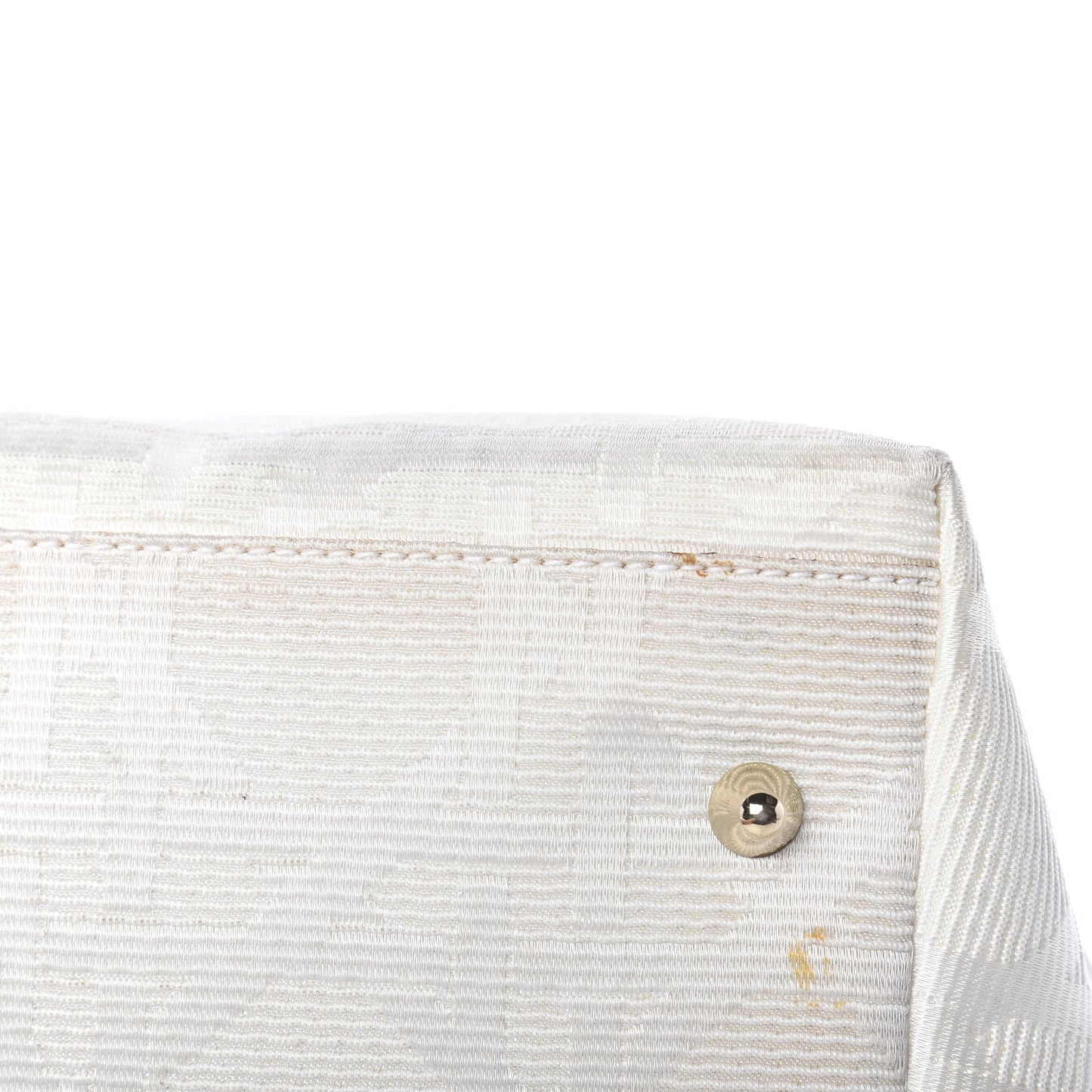 Canvas Cannage Small Soft Lady Dior Shopping Tote White
