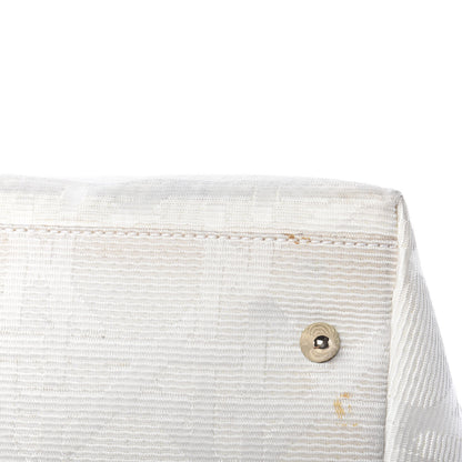 Christian Dior Canvas Cannage Small Soft Lady Dior Shopping Tote White 15 of 16