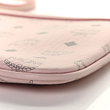 MCM Visetos Medium Stark Wristlet Pouch Soft Pink 6 of 9