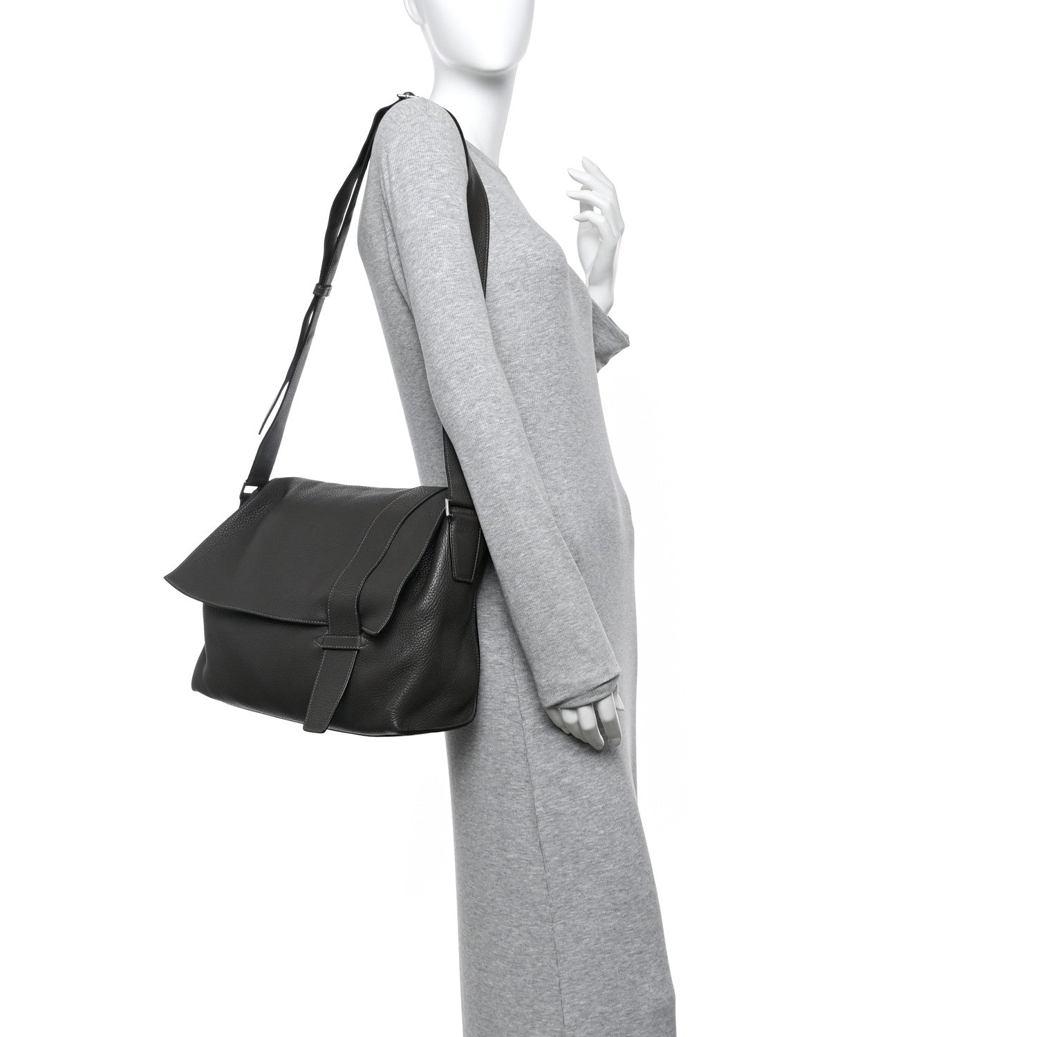 Hermes Taurillon Clemence Alfred 35 Etoupe 2 of 10