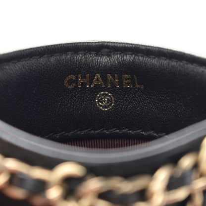 Chanel Lambskin Tech Me Out Clutch With Chain Black 6 of 11