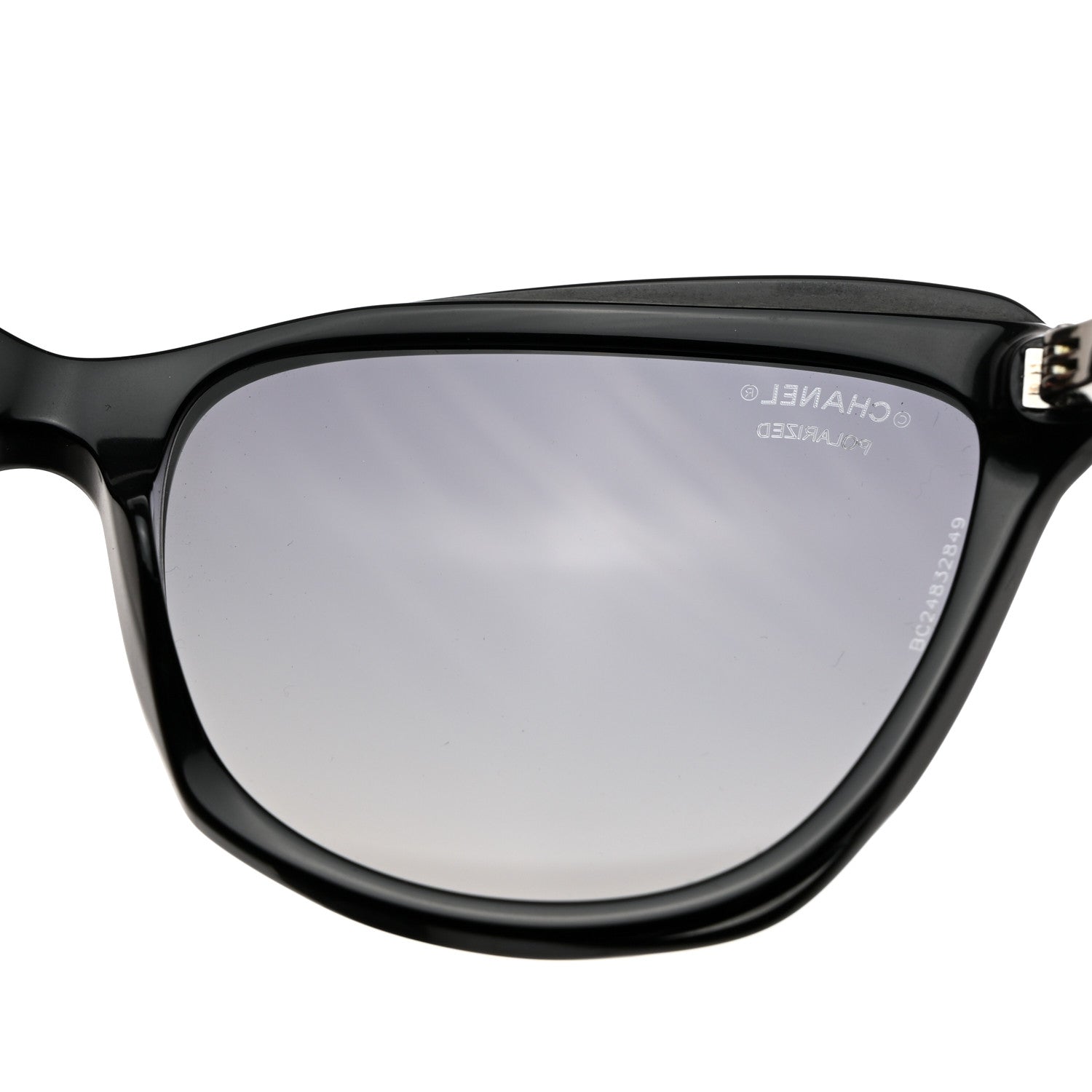 Chanel Oval Sunglasses 5384-A Black 10 of 12
