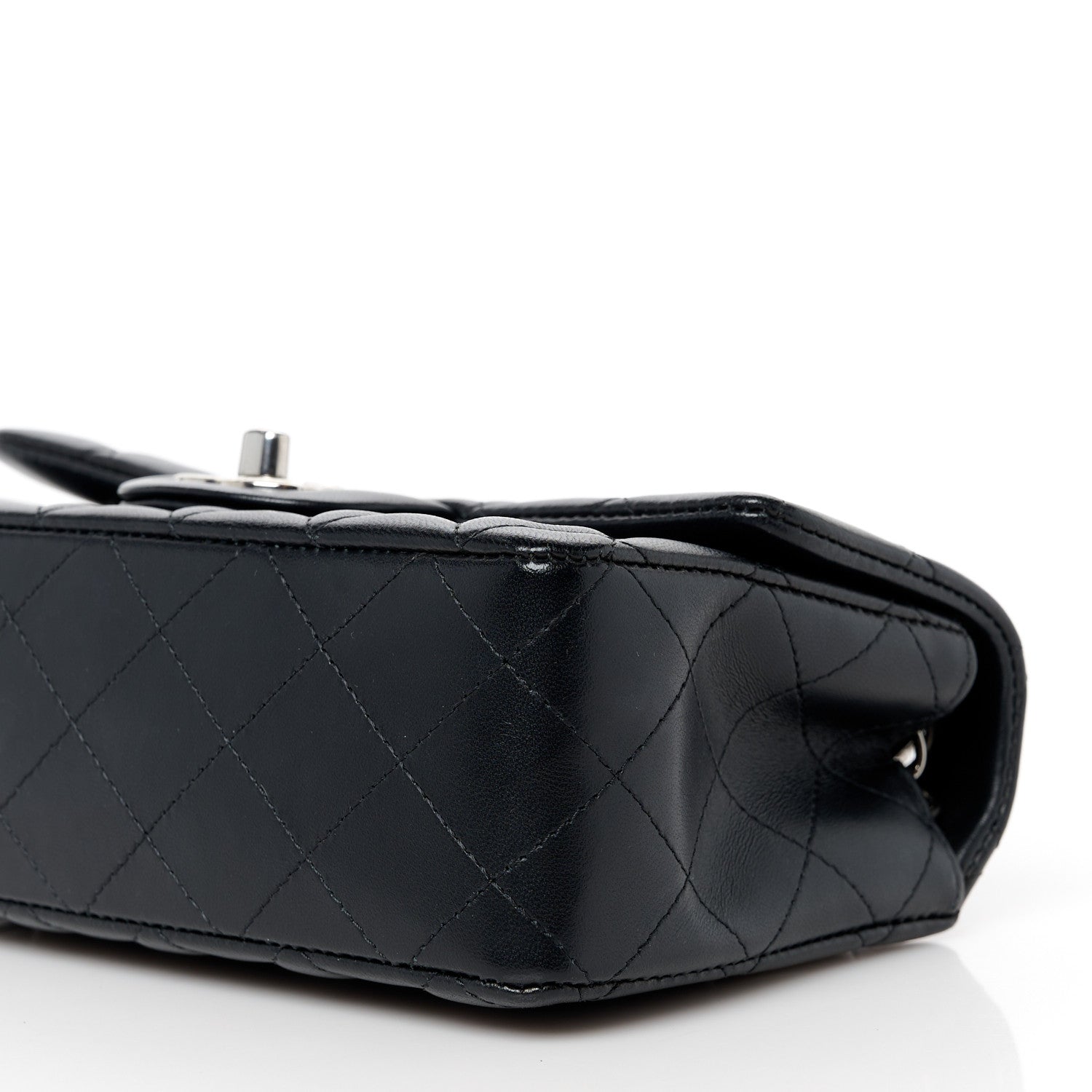 Chanel Lambskin Quilted Mini Rectangular Flap Black 11 of 12