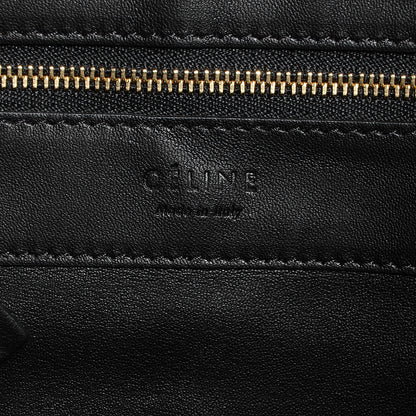 Celine Python Embossed Vertical Bi-Cabas Khaki Black 6 of 9