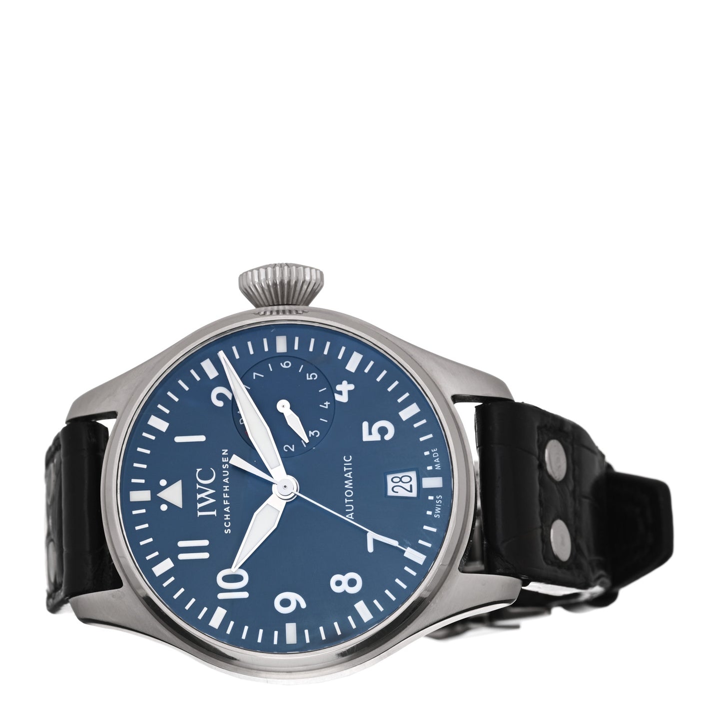 Stainless Steel Alligator 46mm Big Pilot's “Le Petit Prince” Automatic Watch Blue IW501002