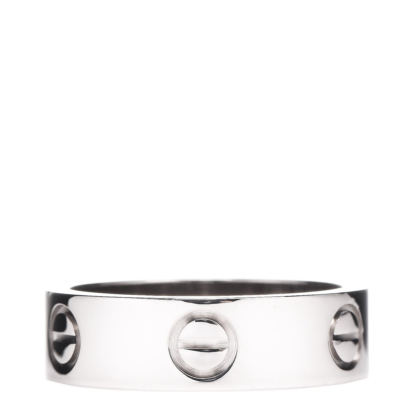 18K White Gold 5.5mm LOVE Ring 52 6