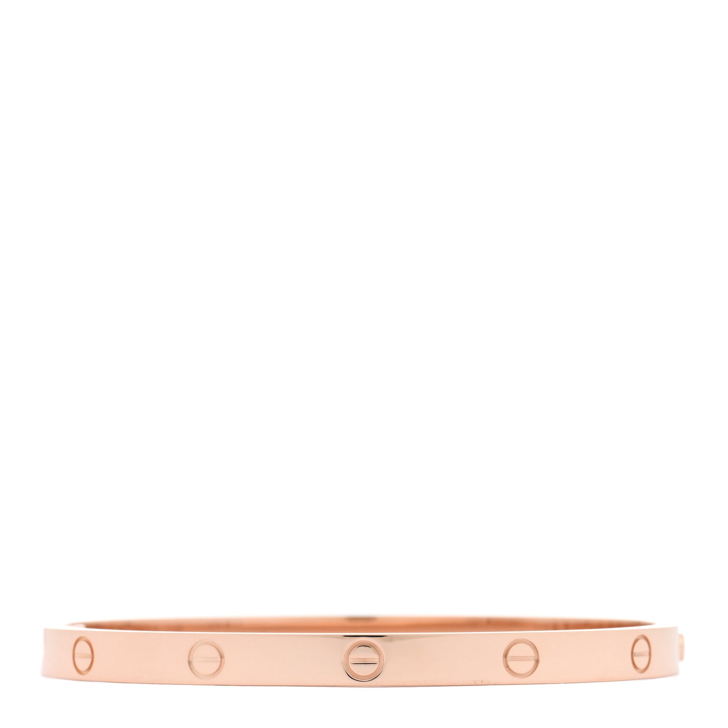 18K Pink Gold Medium LOVE Bracelet 17