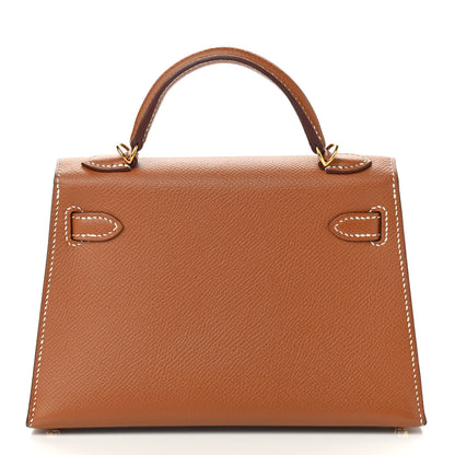 Hermes Epsom Mini Kelly Sellier 20 Gold 4 of 33