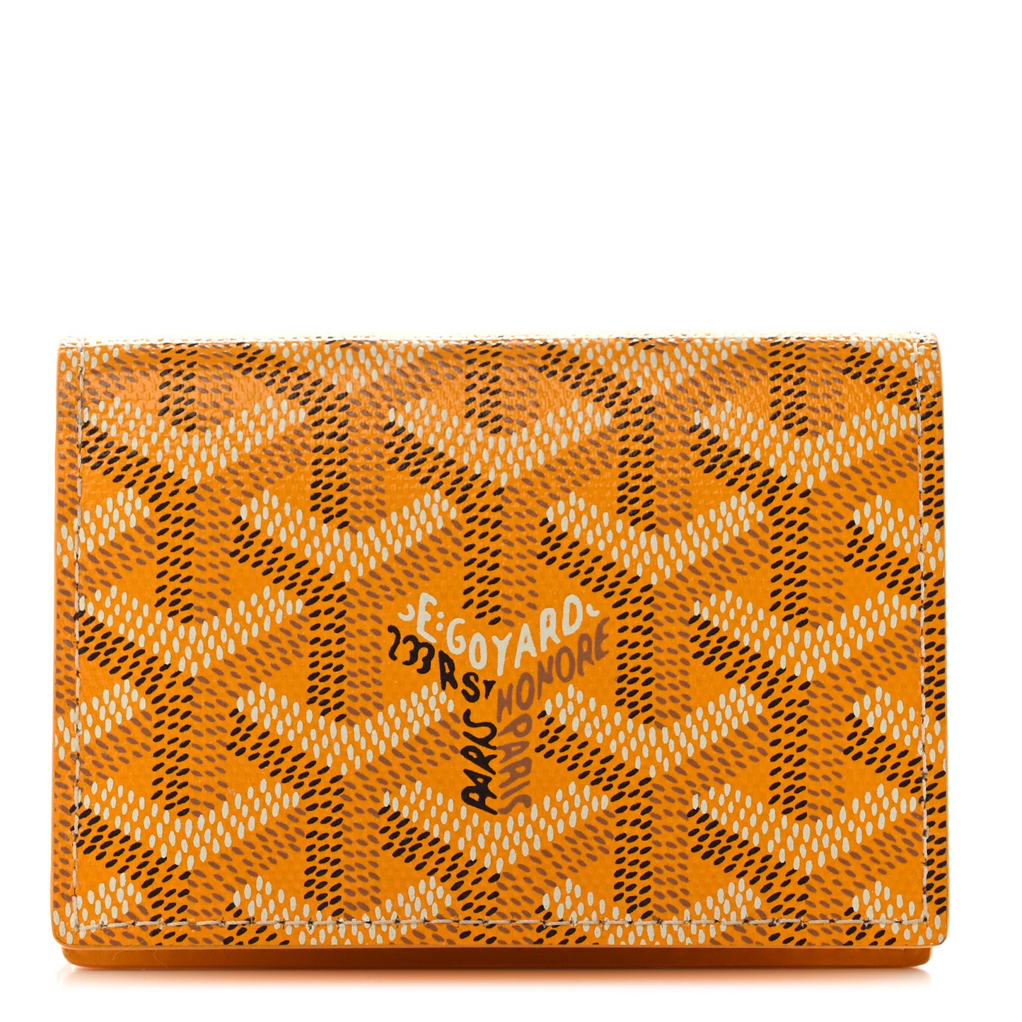 Goyardine Business Card Holder Yellow