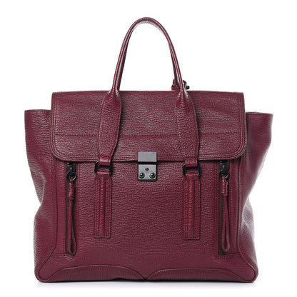 3.1 Phillip Lim 3.1 Large Pashli Satchel Aubergine 1 of 13
