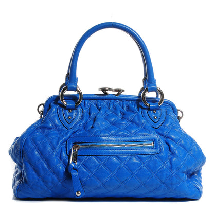 Marc Jacobs Calfskin Quilted Stam Blue 1 of 9